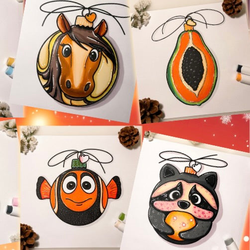 Cute and Cozy Christmas Ornaments - Paperback Coloring Book