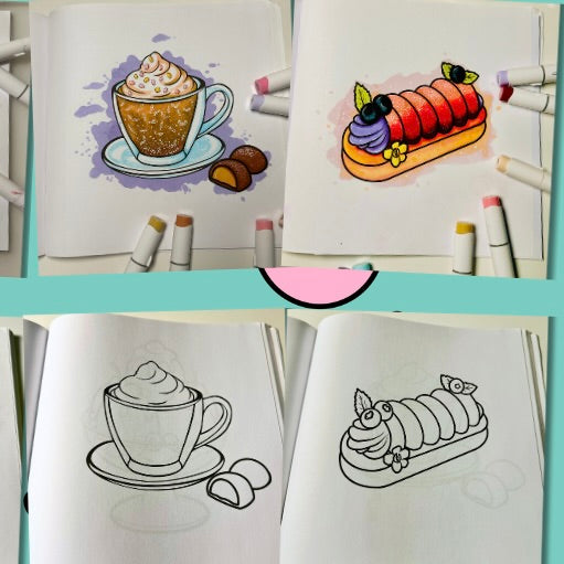 Sweets World - Paperback Coloring Book