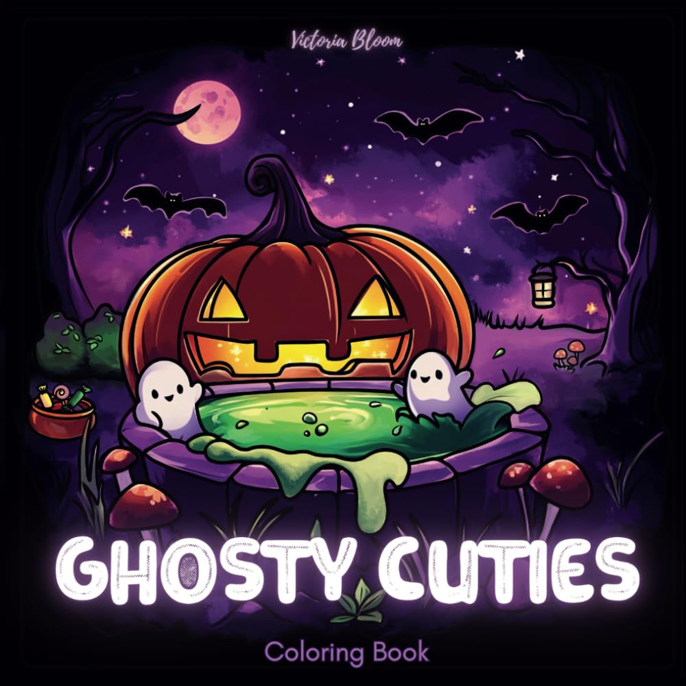 Ghosty Cuties - Paperback Coloring Book
