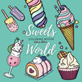 Sweets World - Paperback Coloring Book