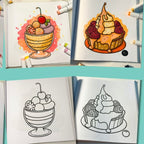 Sweets World - Paperback Coloring Book (Amazon Edition, 74-90 GSM)