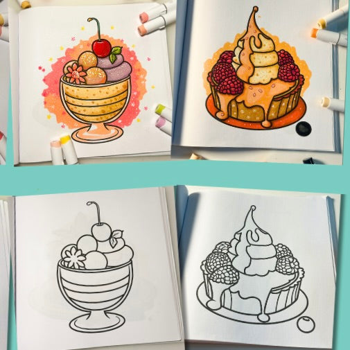 Sweets World - Paperback Coloring Book