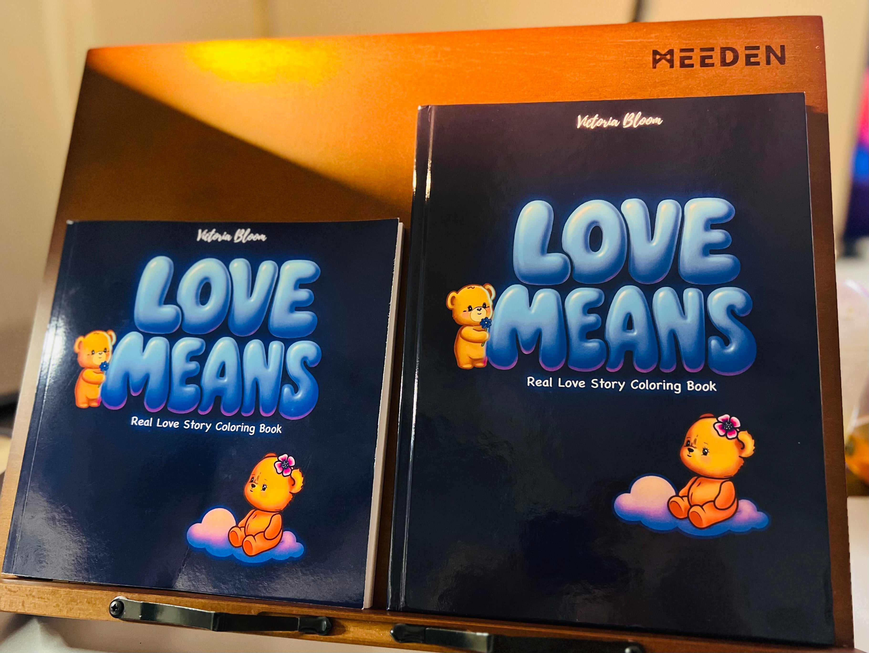 Love Means - Paperback Coloring Book
