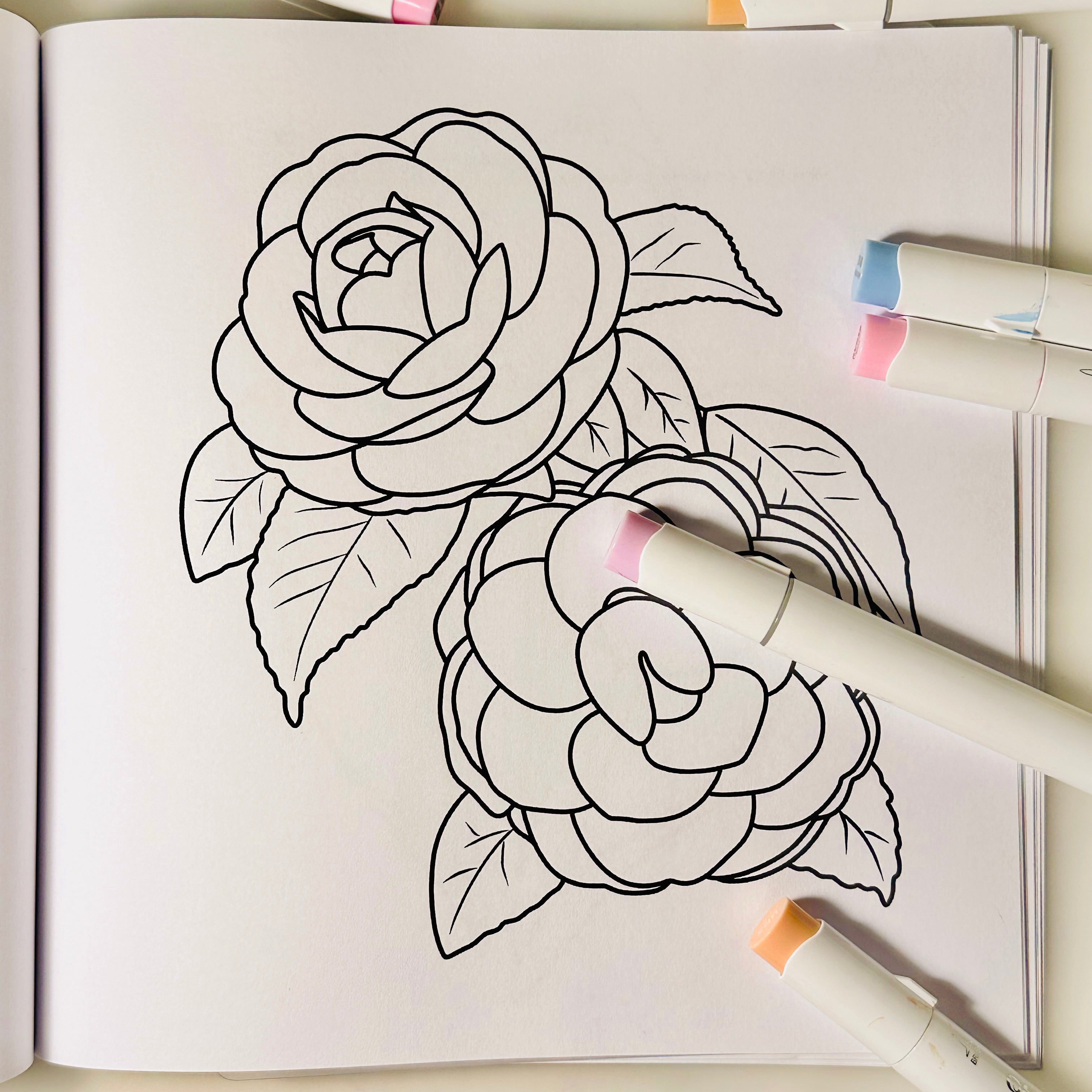 Blooming World - Paperback Coloring Book
