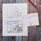 Digital Download - Love Means - Roses Coloring Card