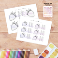 Free Digital Download - Practice Page - Strawberry