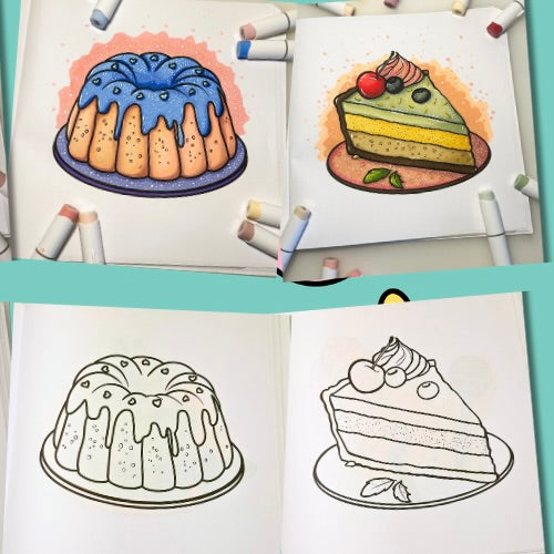 Sweets World - Paperback Coloring Book