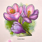Blooming World - Cardstock Coloring Book (170 GSM Premium Bond, Top Wire-O binding, Black Lines)